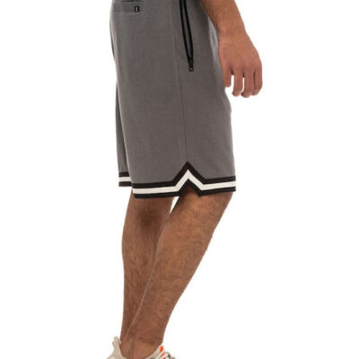 LONG SHORT WITH STRIPE TAPES & ZIP POCKETS - Image 3
