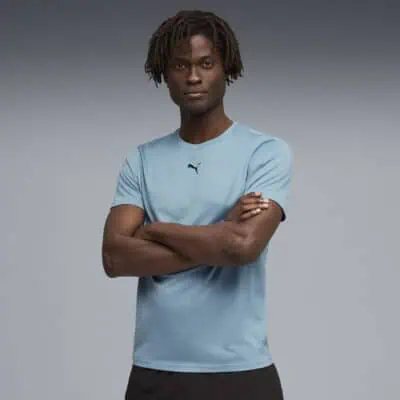 M TAD ESSENTIALS HEATHER CAT Tee (CF small cat) - Image 1