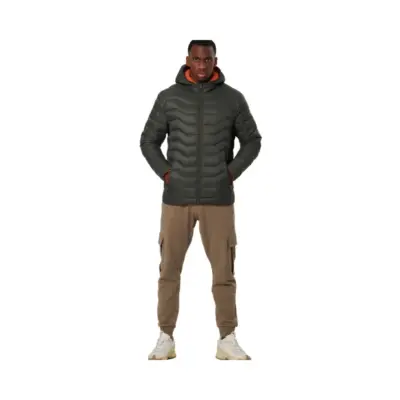 MEN'S LIGHTWEIGHT QULTED JACKET WITH HOOD - Image 3