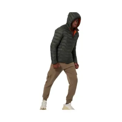 MEN'S LIGHTWEIGHT QULTED JACKET WITH HOOD - Image 4