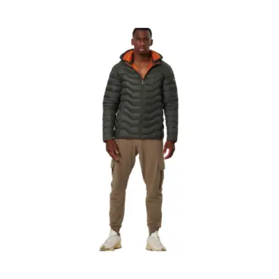 MEN'S LIGHTWEIGHT QULTED JACKET WITH HOOD - Image 5