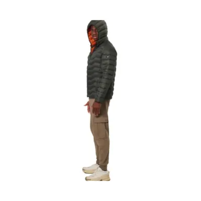 MEN'S LIGHTWEIGHT QULTED JACKET WITH HOOD - Image 6